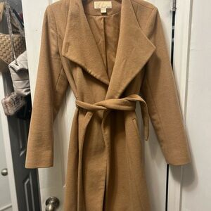 MICHAEL Michael Kors Tan Wool Coat